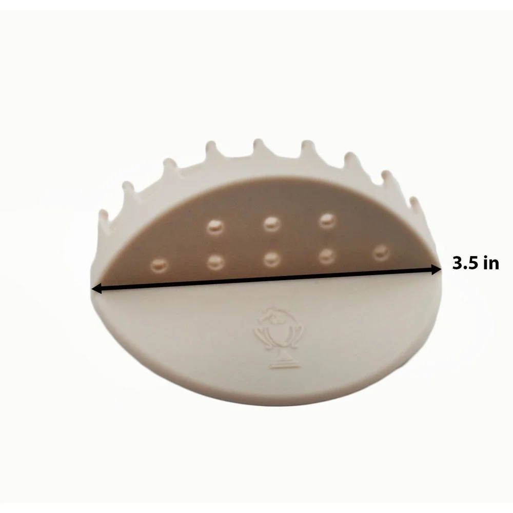 Trophy Lyfe Trap Queen Hair Catcher Silicone Shower Wall Drain Protector Beige